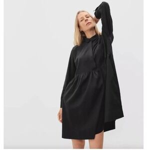 Everlane Womens's Dress Knee Length‎ Long sleeve Oversized Black Size M